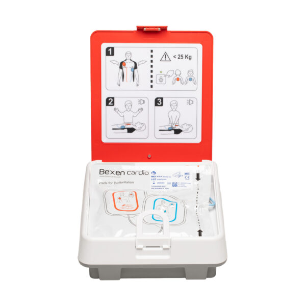 Defibrylator AED Reanibex - otwarty