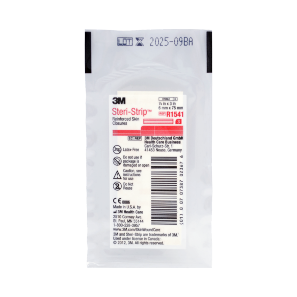 3M STERI-STRIP R1541 6 x 75 mm CZERWONE 3 szt w blistrze (50 blistrów) R1541 - obrazek 3