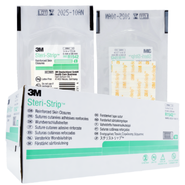 3M STERI-STRIP R1542 6 x 38mm ZIELONE 6 sztuk w blistrze (50 blistrów) R1542
