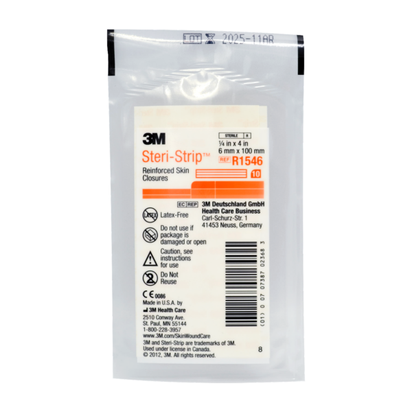 3M STERI-STRIP R1546 6 x 100 mm POMARAŃCZOWE 10szt w blist (50 blistrów) R1546 - obrazek 2