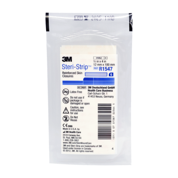 3M STERI-STRIP R1547 12 x 100 mm NIEBIESKIE 6szt w blistrze (50 blistrów) R1547 - obrazek 3