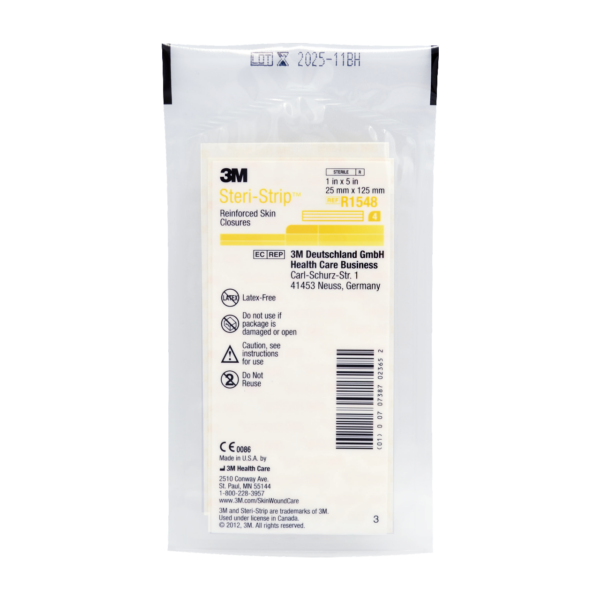 3M STERI-STRIP R1548 25 x 125 mm ŻÓŁTE 4szt w blistrze (25 blistrów) R1548 - obrazek 5