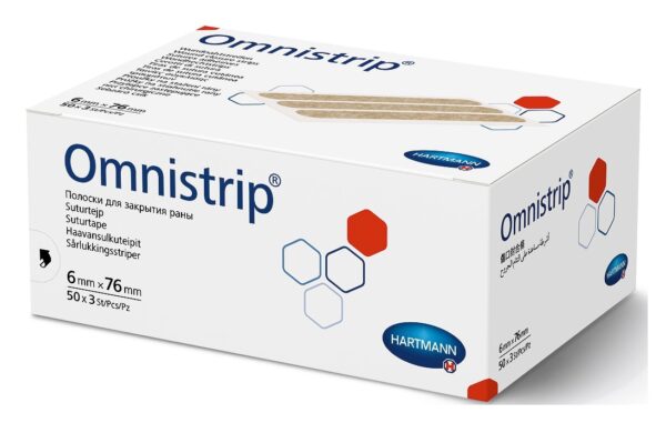 Hartmann OMNISTRIP 6 x 76 mm opakowanie 150szt. 50 x 3 szt. plastry do zamykania ran 540683