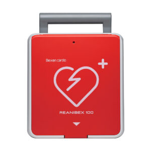 Defibrylator AED Reanibex 100, wersja półautomatyczna