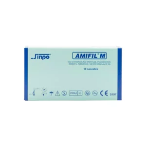Nici Amifil 2/0 igła 30 mm nić 75 cm 3/8 koła odwrotnie tnąca, opak. 10 szt. 2MM202