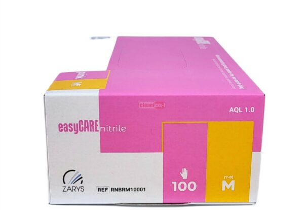 Rękawiczki EASYCARE PINK nitrylowe RÓŻOWE bezpudrowe (100 szt.) - obrazek 2