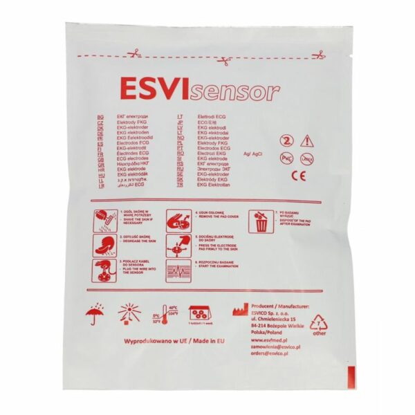 Elektrody EKG ES GS 43 średnica 43mm ESVISENSOR dla dorosłych (50 szt.) ES-GS-43 - obrazek 2