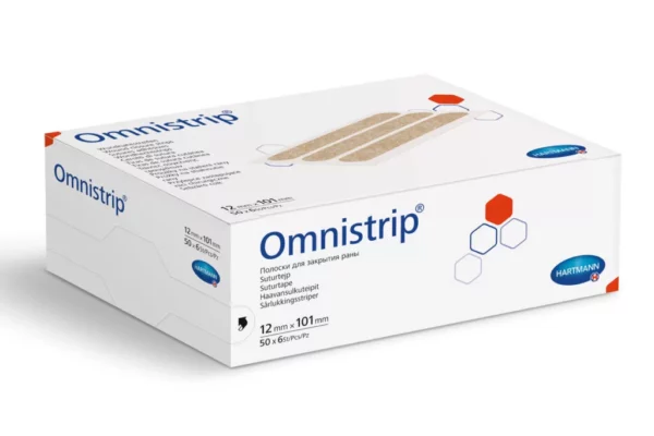 Hartmann OMNISTRIP 12 x 101 mm opakowanie 300 szt. 50 x 6 szt. plastry do zamykania ran 540685
