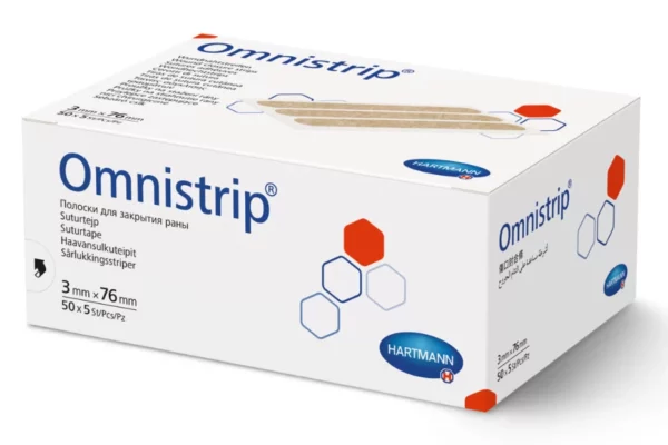 Hartmann OMNISTRIP 3 x 76 mm opakowanie 250szt. 50 x 5 szt. plastry do zamykania ran 540681
