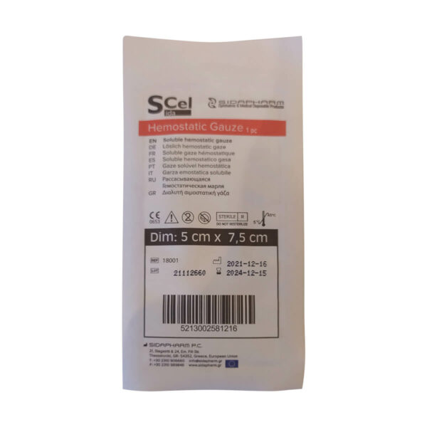 Opatrunek hemostatyczny SIDA CEL – kompres - obrazek 2