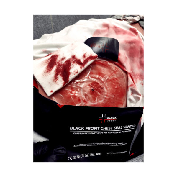 Opatrunek wentylowy Black Front Chest Seal Vented - obrazek 5