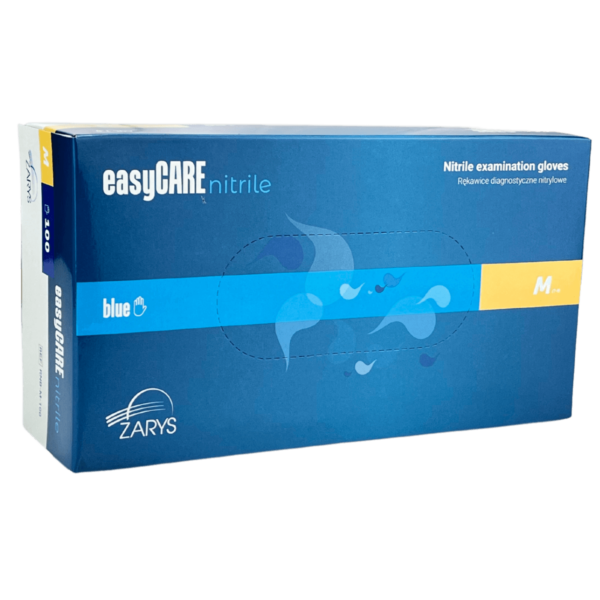 Rękawiczki EASYCARE NITRILE BLUE ZARYS niebieskie nitrylowe bezpudrowe (100 szt.) - obrazek 3
