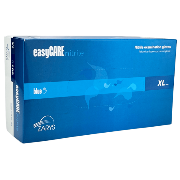 Rękawiczki EASYCARE NITRILE BLUE ZARYS niebieskie nitrylowe bezpudrowe (100 szt.) - obrazek 5