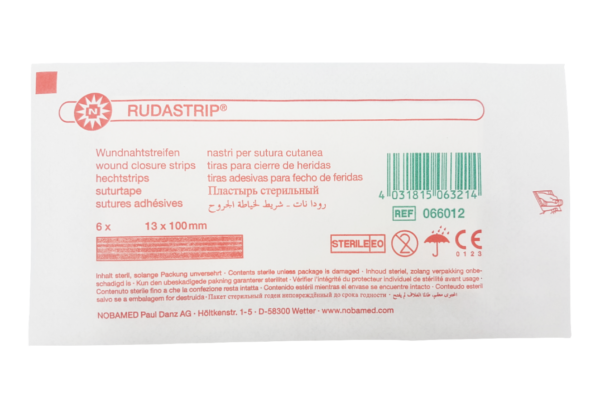 RUDASTRIP 13 x 100mm 6szt w blistrze paski do zamykania ran (50 blistrów) 066012 - obrazek 3