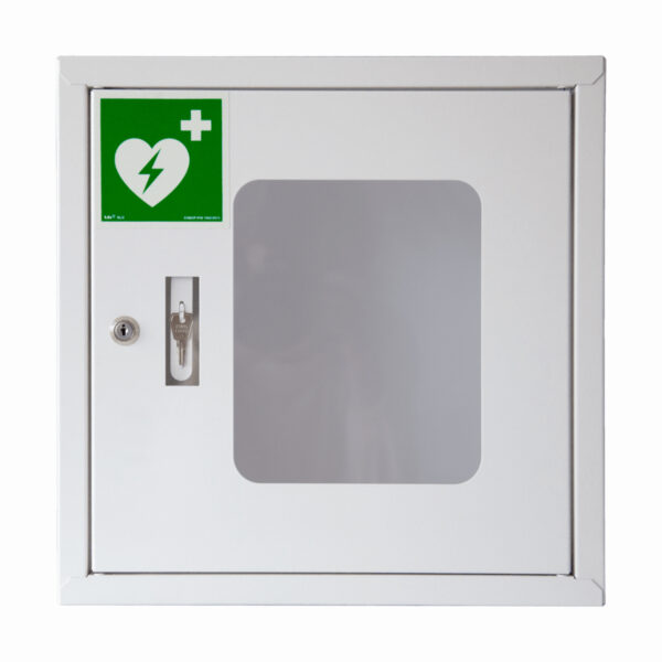 Szafka wewnętrzna, metalowa na defibrylator AED (kluczyk) - obrazek 2