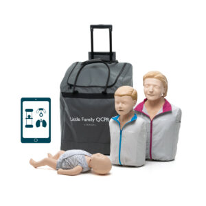 Zestaw – fantomy Laerdal Little Family QCPR + defibrylator szkoleniowy Shenzhen XFT-120C+