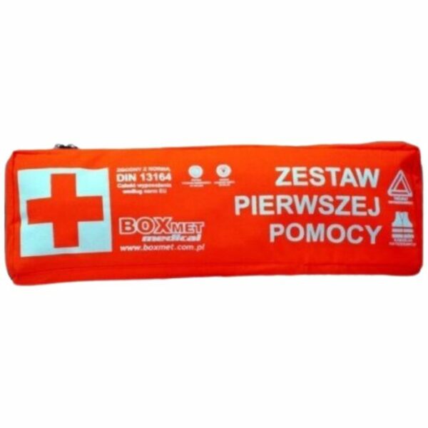 Apteczka samochodowa ASMT164-PL + trójkąt i kamizelka ostrzegawcza