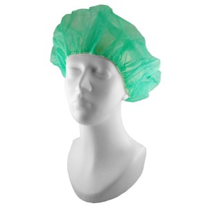 Czepek PIELĘGNIARSKI ZIELONY (100 szt.) z włókniny BETATEX typu beret BT-008-18G