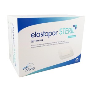ELASTOPOR STERIL 6 x 10 cm (50 szt.) opatrunek włókninowy z wkładem chłonnym, samoprzylepny, jałowy 801012E