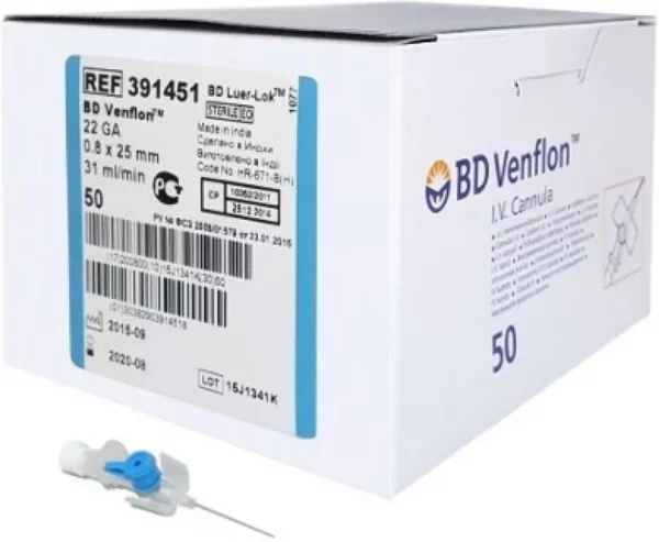 BD Venflon Becton Dickinson (50 szt.) - obrazek 2