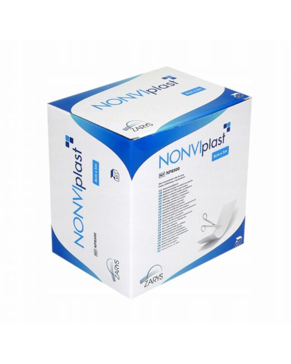 NONVIPLAST 6cm x 5m plaster włókninowy z opatrunkiem NP6500