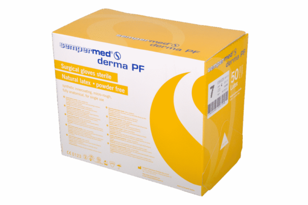 Rękawice sterylne bezpudrowe DERMA Sempermed - obrazek 2