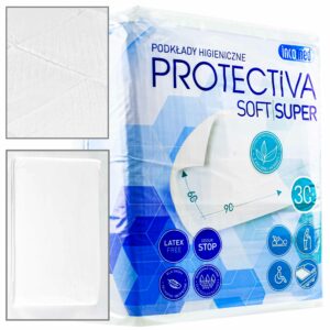 Podkład chłonny 60cm x 90cm (30 szt.) PROTECTIVA SOFT SUPER chłonność 1150ml PRO/S/90/1
