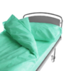 Komplet pościeli medycznej ZIELONY 20g BEDDING 20 poszwa+poszewka+prześcieradło BD20S-001 - obrazek 2