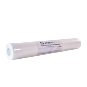 Podkład fizelinowy MED-FIZ 60cm x 50m BIAŁY perforacja co 50cm 20g/m2 POFIZ-B S60-P50-D40