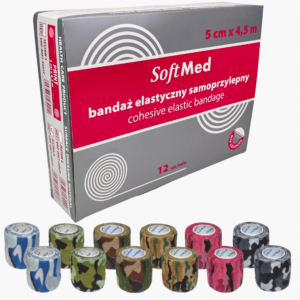Bandaże kohezyjne 5cm x 4,5m PRINT III 12szt. Softmed