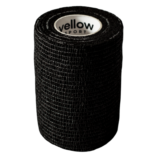 Bandaż kohezyjny samoprzylepny Czarny YellowBand