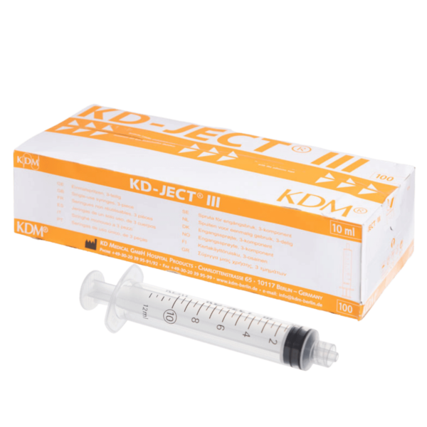 Strzykawka 3-częściowa KD-JECT III (KDM) LUER LOCK (100 szt.) - obrazek 2