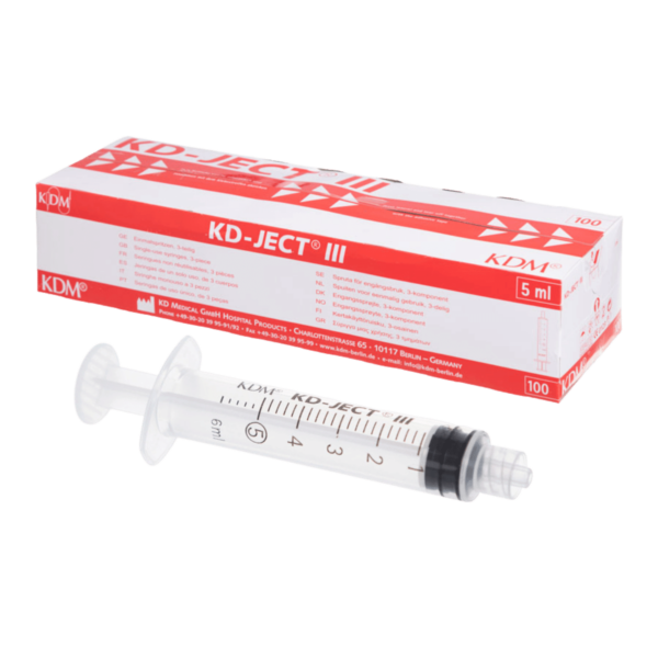 Strzykawka 3-częściowa KD-JECT III (KDM) LUER LOCK (100 szt.) - obrazek 3