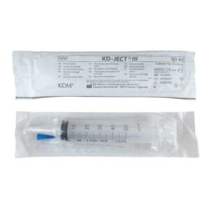 Strzykawka cewnikowa KD-JECT III 50ml Końcówka Prosta + Adapter Luer