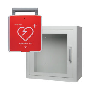 Defibrylator AED Reanibex 100 + szafka wewnętrzna ARKY